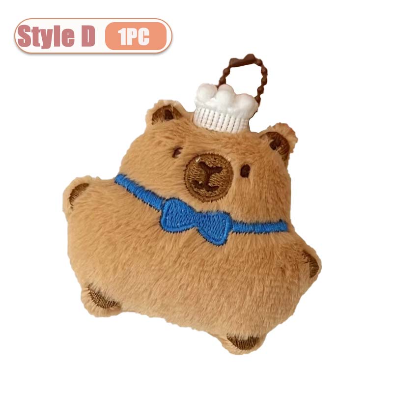 1-10PCS Creative Cartoon Food Plush Keychain Cute Plushie Doll Versatile Keyring Backpack Charm Pendant Decoration for Student