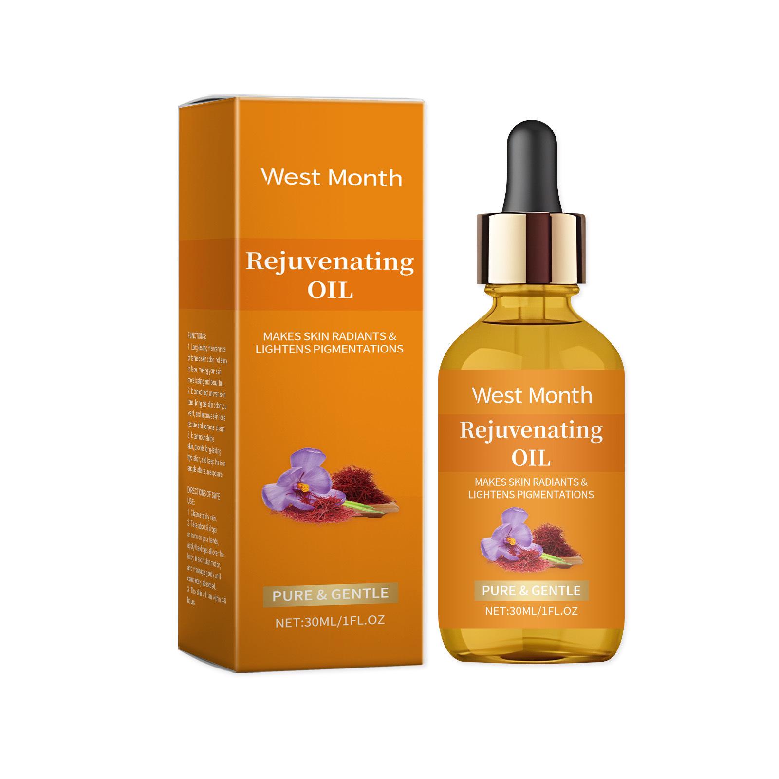 

WEST MONTH Saffron Essential Oil - Gentle Softening & Moisturizing Facial Oil