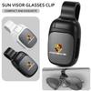 AIHQR1 Car Sun Visor Glasses Holder Sunglasses Case Eyeglasses Clip For Porsche Cayenne Panamera Macan Boxster Cayman 718 911 Sticker