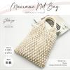 Macrame Net Bag DIY Organic Natural Color Kit, Kit, Cotton, 41x20cm, Beginner's,