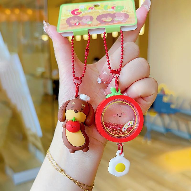 

Sausage Papes Dog Vegetable Pair Pvc Oil Pendant For Gift And Decoration Tomato