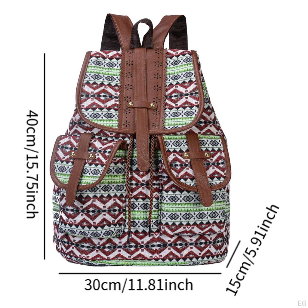 Stylish Ethnic Print Backpack for Outdoor Adventures