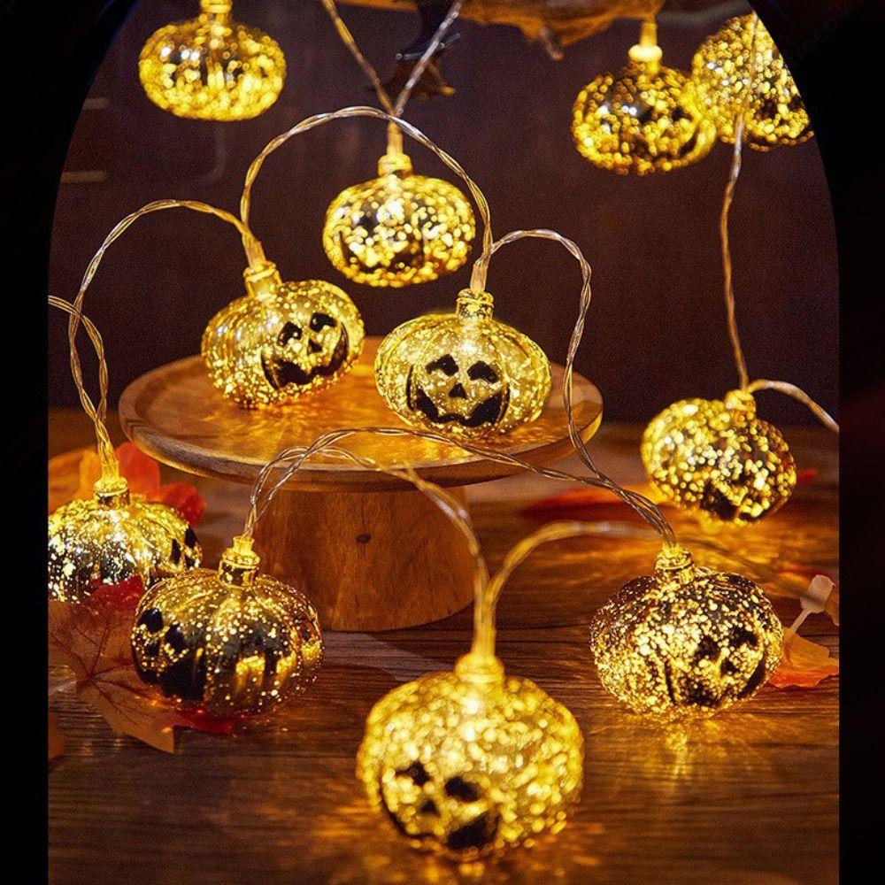 Waterproof Pumpkin Lantern Strings Creative Night Light Halloween Decorative LED Lanterns  Indoor