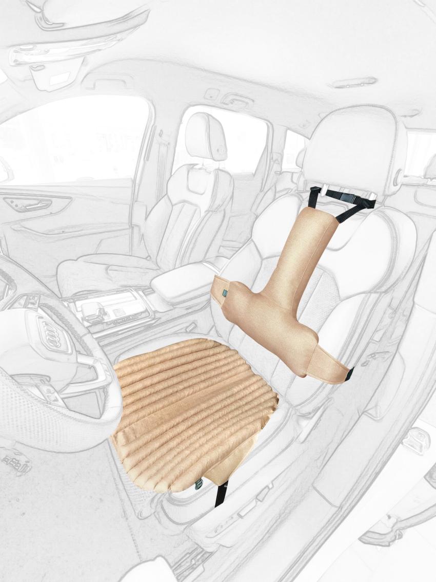 

Ekkoseat seat covers, buckwheat husk filling бежевий