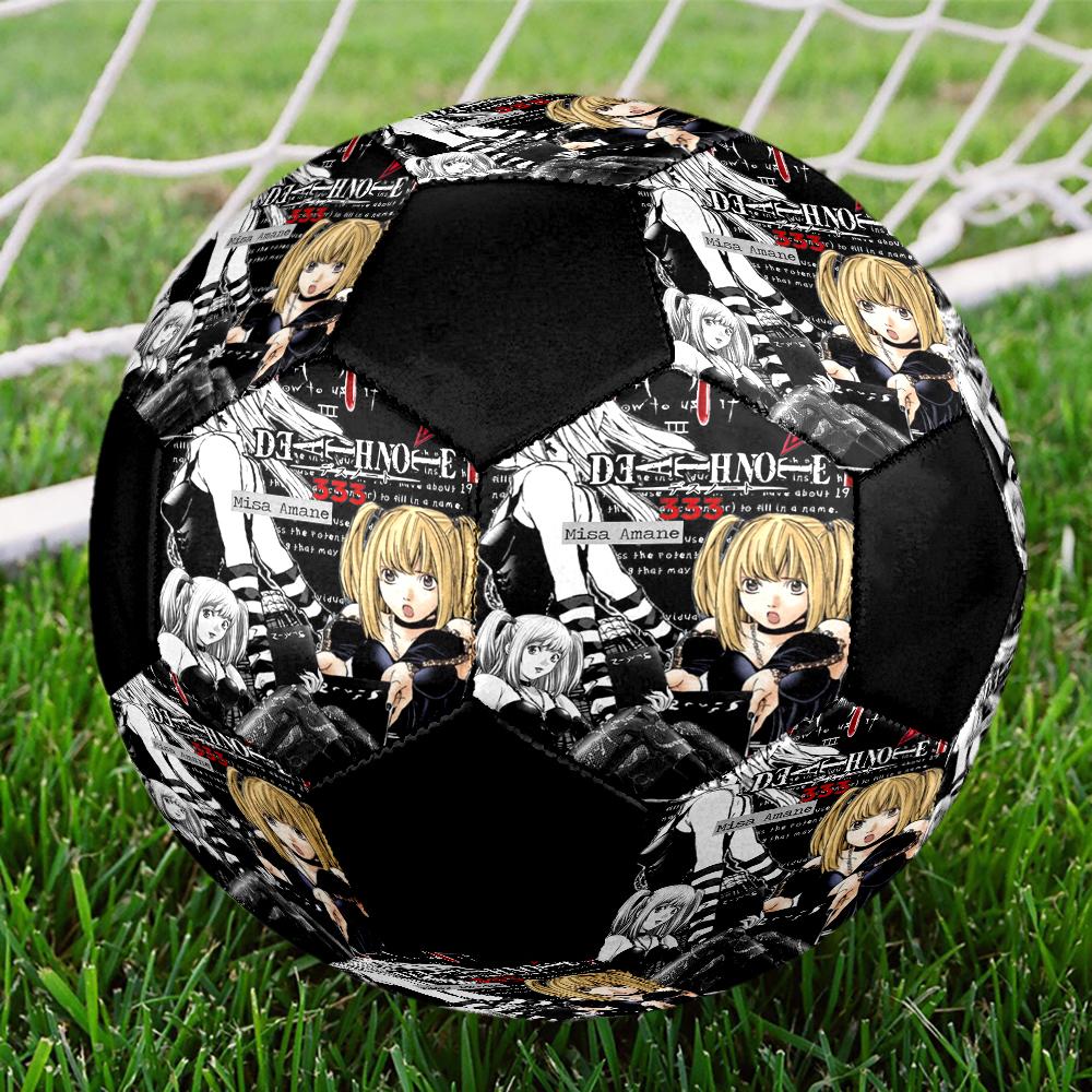 Soccer Ball Colorful Machine Stitched PVC Size 5 Team Training Competition Ready Durable High-Bounce Cool Sports Gift