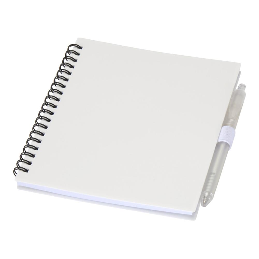 Floso Niove Soft Cover Recycled Plastic Notebook & Pen Set