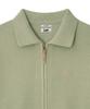 Lee Collared Zip-Up Cardigan Light Green