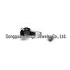 F136 G23 Titanium Zircon Navel Ring with Four-Prong Setting - Super Shiny Body Piercing Jewelry