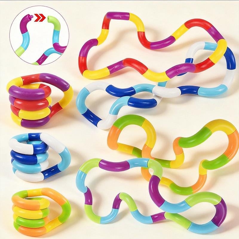 Tangle Fidget Flexible Twistable Decompression Toy Hand-Eye Coordination Training Relax Toy Anxiety Relief Heal for ADHD Autism