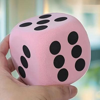 Yousheng 6/8CM Giant EVA Foam Dice Rounded Corner Six-Sided Large Dice Gaming Dice Toy Board Game Prop Game Casino Themed Party Decoration