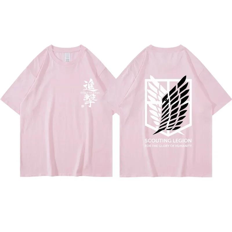 Japanese Anime Attack On Titan T-shirt Men's and Women's Summer Fashion Top Free Delivery Print Plus Edition Clothes