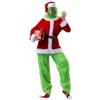 Long Hairy Christmas Green Hairy Grinch Weird Jacket Santa Fluffy Christmas Costume