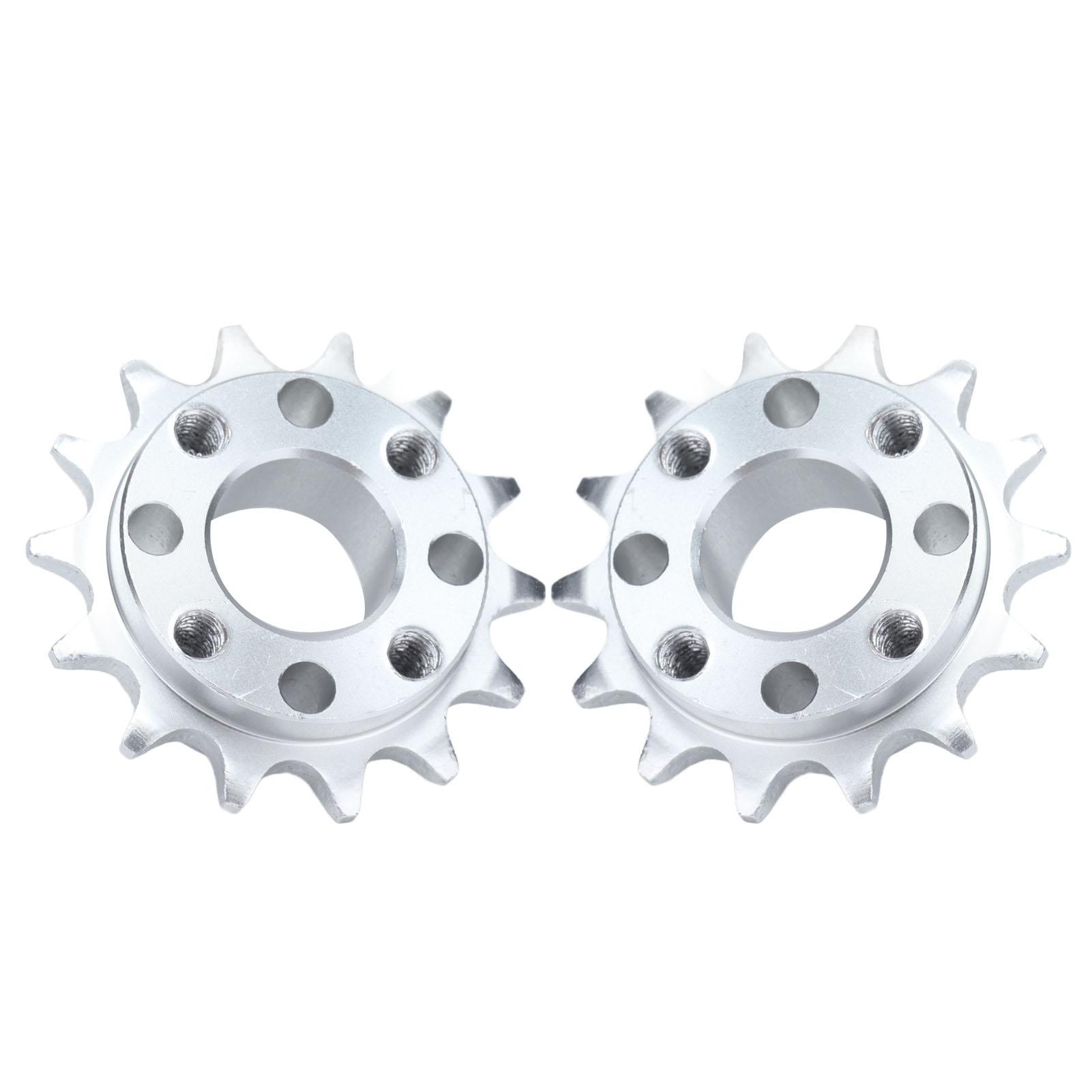 

2 шт. Звездочка шестерня алюминиевая анодированная оксидированная шестерня для роботов и машин 8 мм 14 зубцов