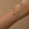 Aide 925 Silver Beaded Pearl Adjustable Versatile Bracelet For Women Gold Ins Bracelet Fine Jewelry Party Gift