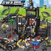 Military Mecha Aircraft Carrier & Space Rocket Building Blocks for Kids - Educational Assembly Toy