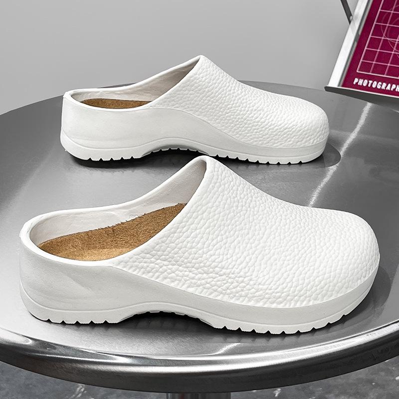 Letní styl protiskluzové sandály s uzavřenou špičkou: Odolné proti opotřebení, Bez zápachu, Unisex pro vnitřní, venkovní a kuchařské použití