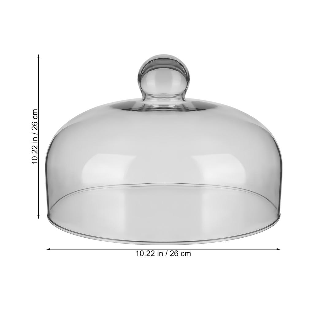 Practical Food Dust Cover Insect-proof Dish Cover Transparent Food Tent Food-grade Transparent Dustproof Cake Glass Lid Dome