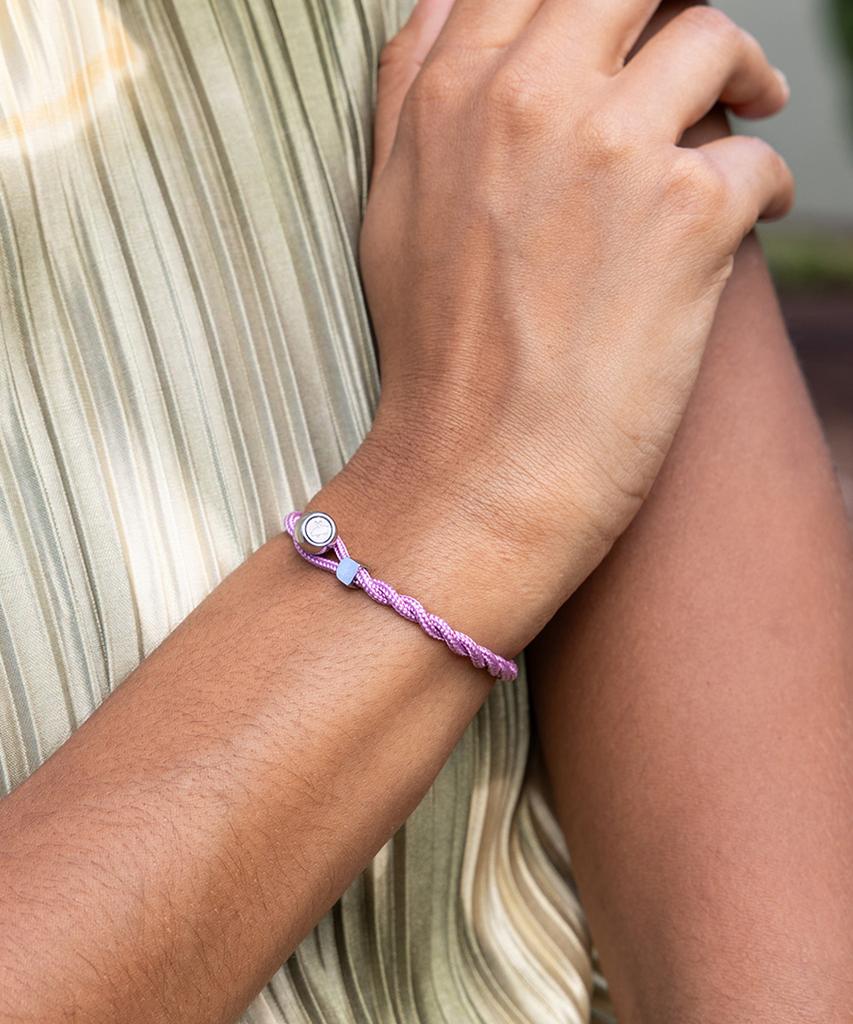 Pig&Hen (Women'S) Easy Ed Bracelet - Lilac Purple X Silver