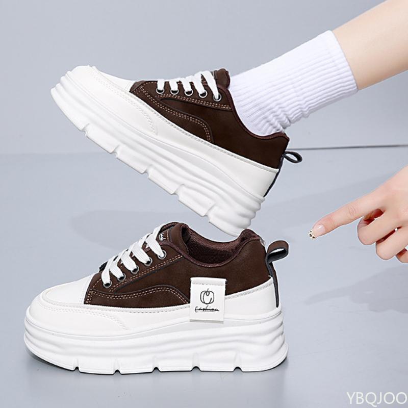 New Sports Soft Women's Shoes with Thick Sole for Increased Height Casual Low Cut Training Single Shoe for Running Zapatos Mujer