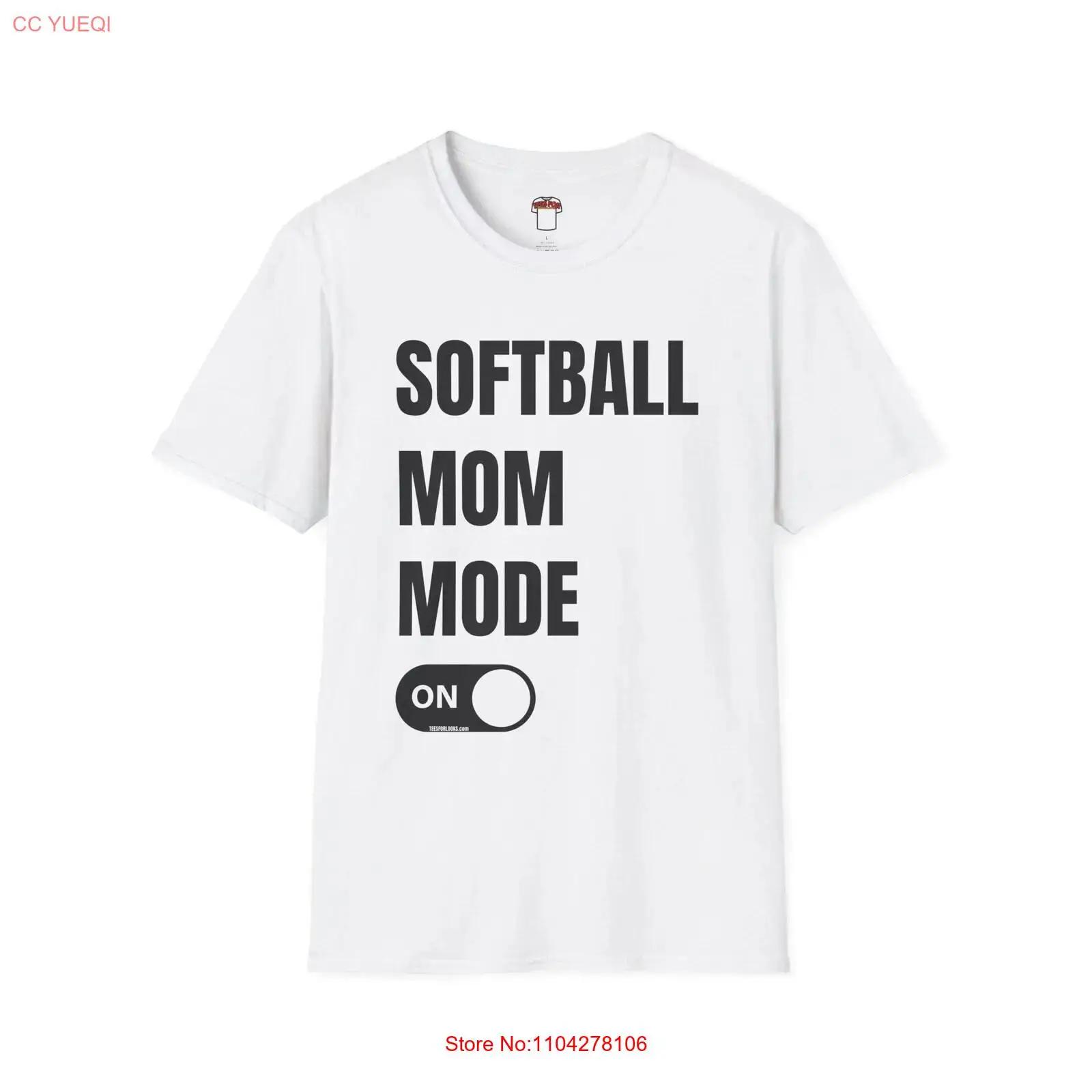 

Softball Mom Mode T Shirt Perfect for Sports Moms vintage Washed Casual Stretched Slightly Breathable homme S разноцветный