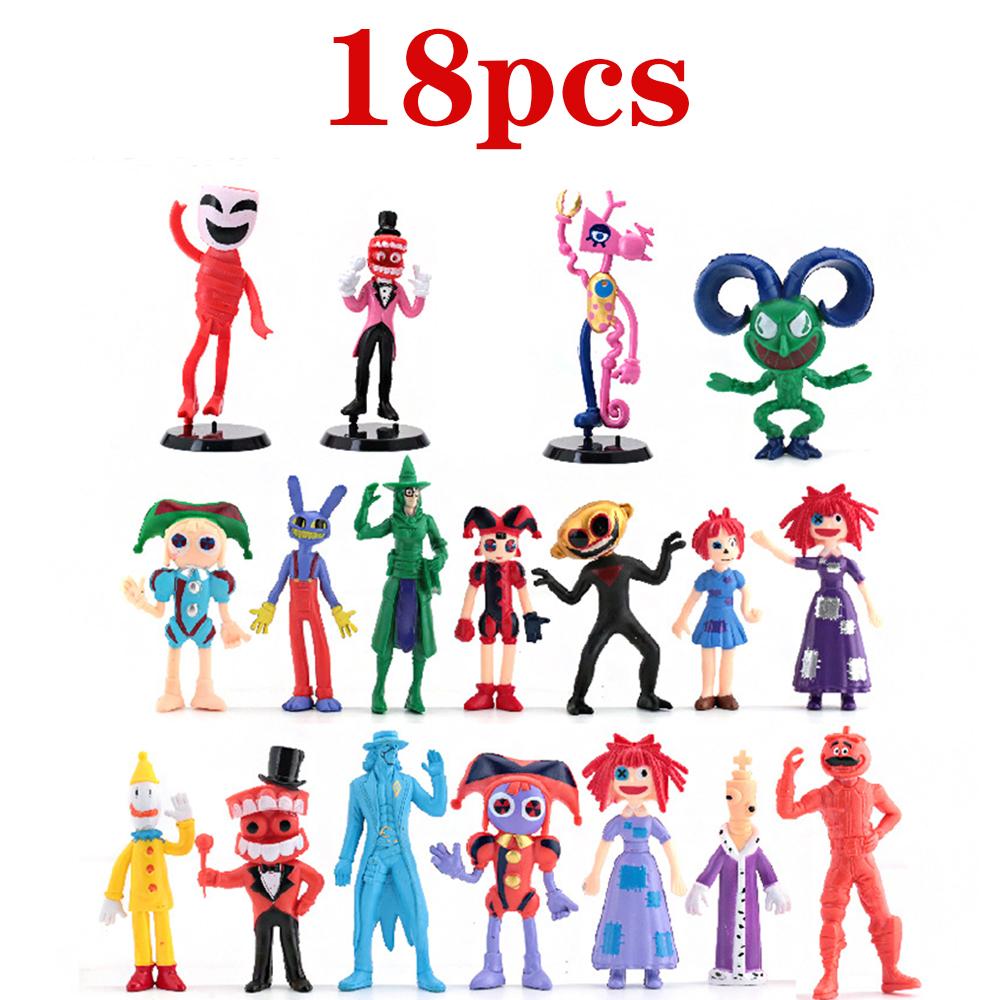 6-12Pcs Cartoon Characters Figura Model PVC The Amazing Digital Circus Anime Action & Toy Figures For Kids Birthday Gift