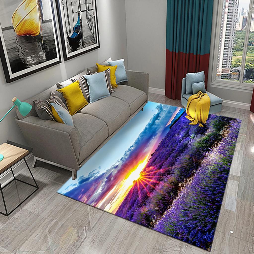 3D Flowers In The Morning Light Carpet for Kids Play Crawling Mat Boys Girl Bedroom Bedside Decor Floor Rug Living Room Carpet