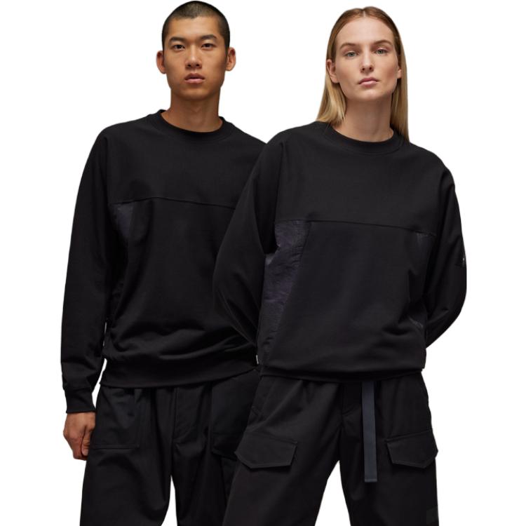 Y-3 Sweatshirts Unisex Black Crew Neck Moderate Regular IL3070