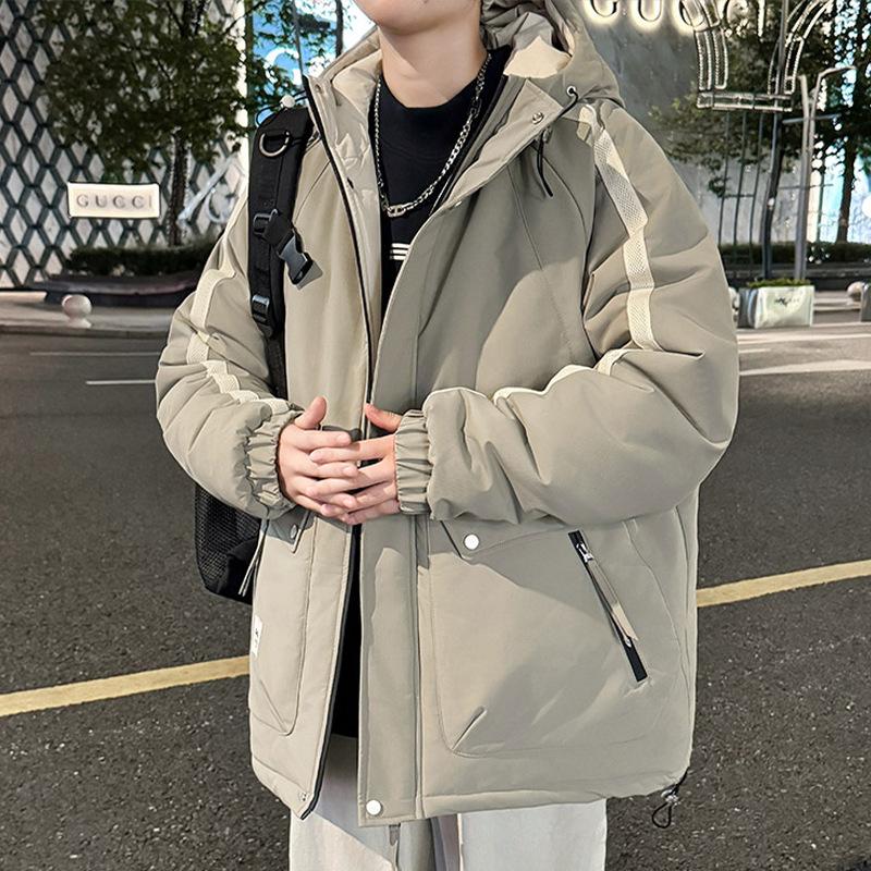 Three Proof Down Jacket Men's Winter Hooded Workwear Jacket Men's Extreme Cold Warm and Cold Resistant Clothing