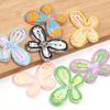 5pcs 46x32mm Butterfly Acrylic Beads Colorful Oil Dripping Loose Beads For Jewelry Making DIY Necklace Earrings Phone Key Chain