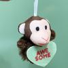 Cartoon Panda Easter Animal Plush Toys Heart Style Pendant Decorations Gift