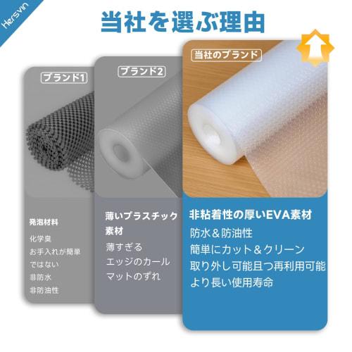 Hersvin Cupboard Sheet, 35x500cm, Drawer Sheet, Kitchen Mat, No Adhesive, Cuttable, EVA, Heat, Moisture, and Oil Resistant, Suitable for Cupboards, Dr