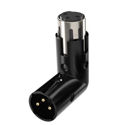 Music Technologies Adaptateur d'angle XLR – Connecteur à angle droit réglable à 90 degrés, ajustement universel durable à 3 broches, qualité audio cristalline