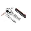 WRANIX Bit Ratchet Wrench with Mini Ratchet and Extension Bar 10 Bits Quick Release for Tightening and Loosening Bolts and Car and Machinery