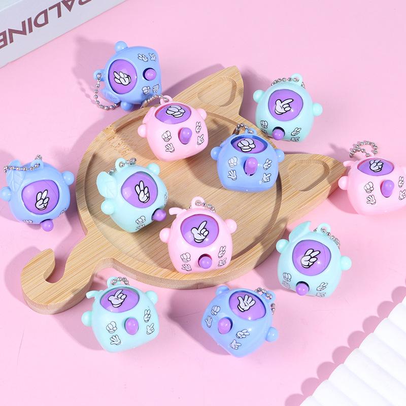 1 szt. Brelok Jajko Zgaduj Nożyce Kamień Papier Jajko Zmieniające Twarz Zabawka Kreatywne Prezenty Spot