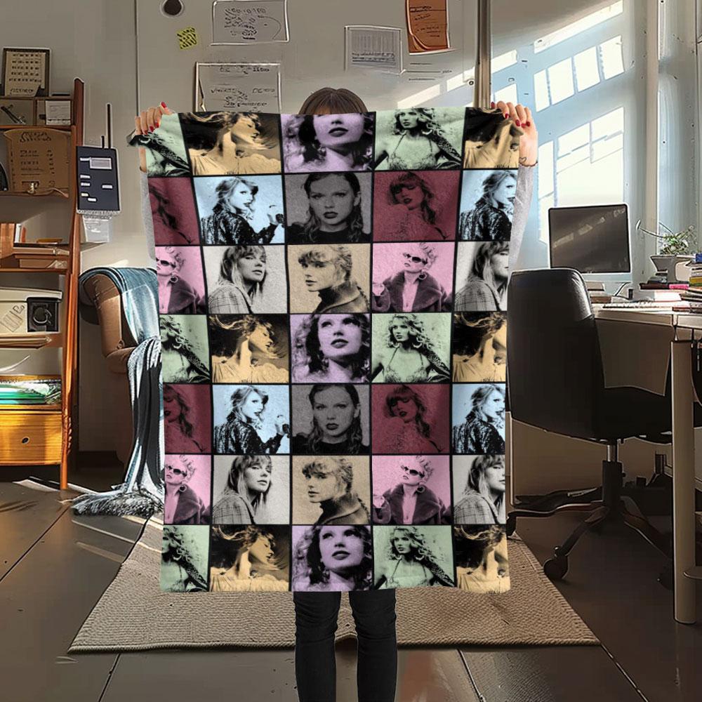 Taylor Swift printing Flannel Blanket Bedroom Sofa Camping Warm blanket Gifts for family and friends-MJ002