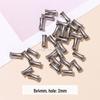 Jingde Stainless Steel Hammer Bamboo Tube Spacer Beads & O Buckle DIY Jewelry Accessories.