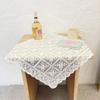 Rustic Lace Tablecloth White Home Dust-proof Cover New Tablecloth  Party Valentine's Day