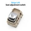 Botão de ajuste de assento de carro preto bege, lado esquerdo e direito, para Mercedes BENZ C GLC Classe W205 W253 2015-2022