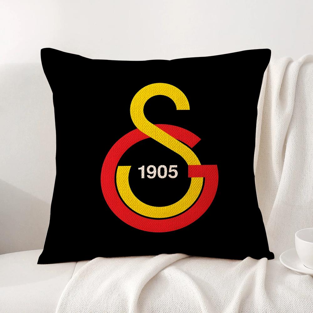 Club Logo G-Galatasarays Pillow Case Natural Linen Organic Fabric Double-Sided Printing Breathable Perfect For Home Decor