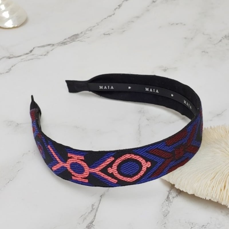 MAIA Jacquard Stirnband - Lila