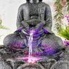 Lotus Buddha Table Top Water Fountain with RGB LED Light for Home Décor/Gift/Vastu/Pooja/Reception/House Warming (Black Stone)