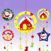 Non-Toxic Children Diy Handmade Craft Kits Christmas Wreath Decoration Kids Creative Materials Kits Puzzle Craft Educational Toy Xmas Gift