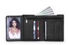 Men' Leather Wallet Affect Matte Black