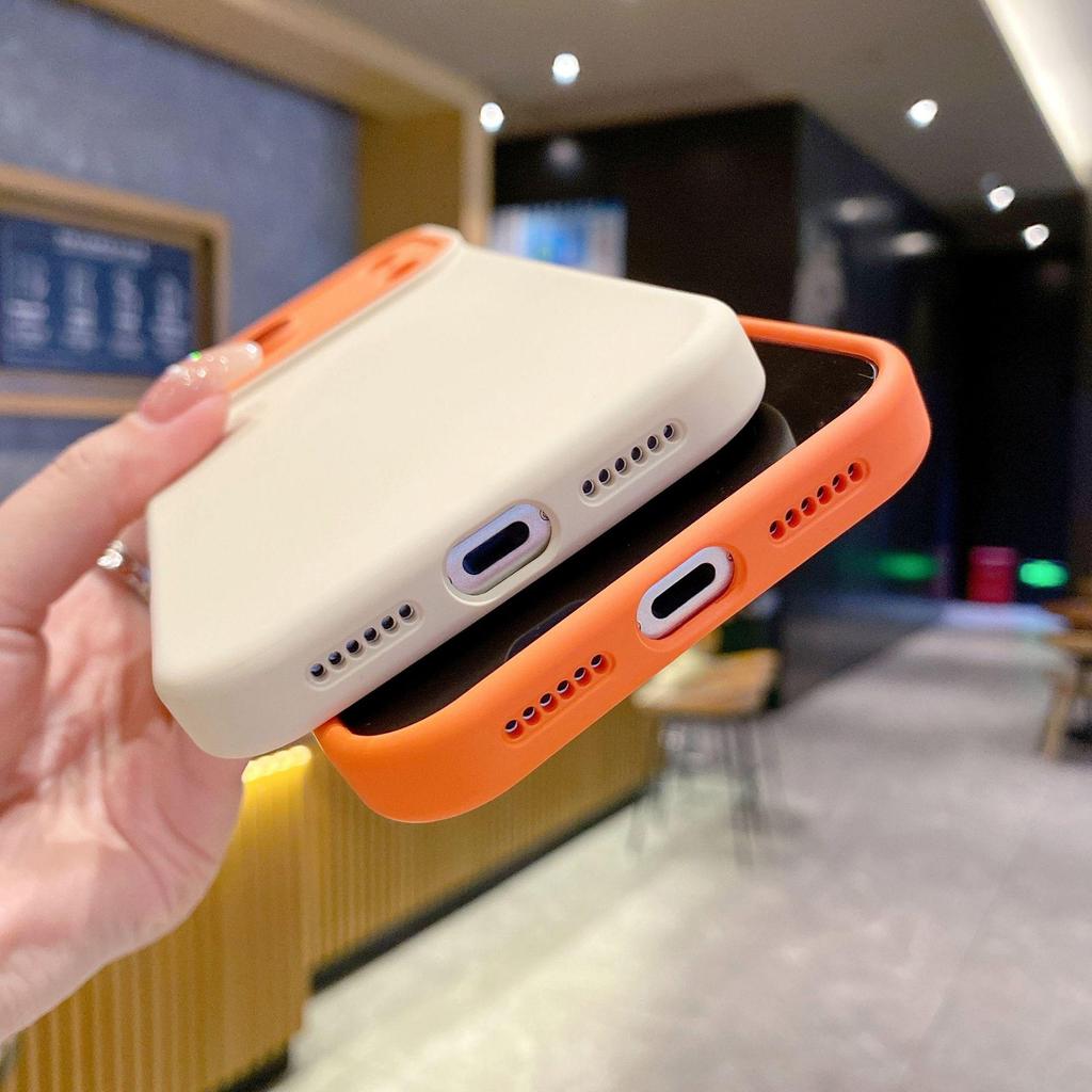 Dopamin-Farbblock-iPhone-17-Hülle mit Flüssigkeitsgefühl - Vollständige Abdeckung für Apple 16 Pro Max
