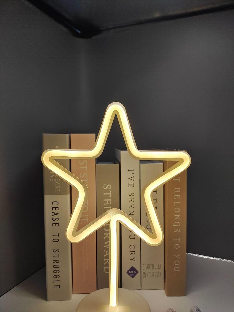 Romantic Neon LED Decorative Desktop Lights - Ins Style