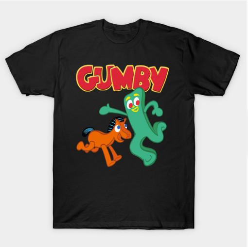 

Gumby And pokey T shirt Black Tee Men Size S To 4XL HE464 Unisex T-Shirt XXL
