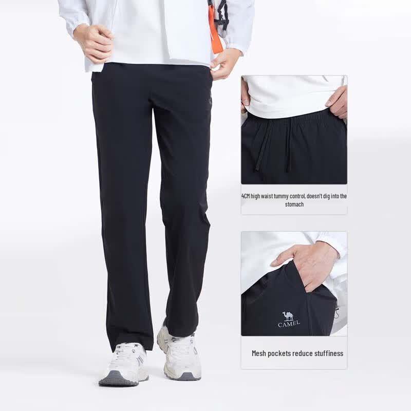 CAMEL Men's Woven Quick-Dry Stretch Straight-Leg Sports Pants