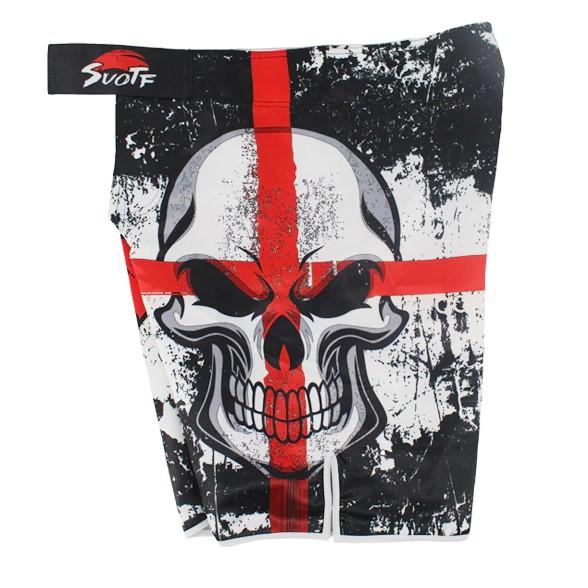 MMA Black Boxing Skull Motion Picture Cotton Loose Size Training Kickboxing Shorts Muay Thai Shorts günstige MMA Shorts