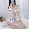 Large Size Sexy Lingerie Sexy JK Cute Campus Three Points Pure Desire Passion Temptation Short Skirt No Pajamas Uniform