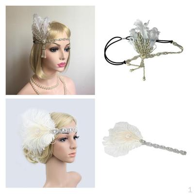 2x Vintage Style Headband 1920s Headwear Hair Accessories